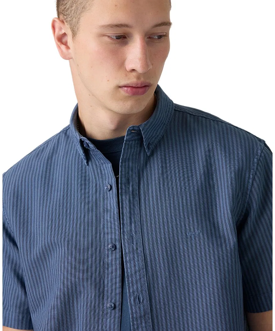 Рубашка с коротким рукавом и воротником на пуговицах Levi's, Indigo — фото 3