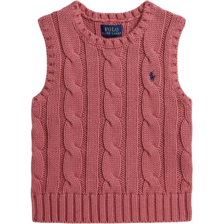 Детский жилет с экипажным вырезом Canvas Powder Polo Ralph Lauren