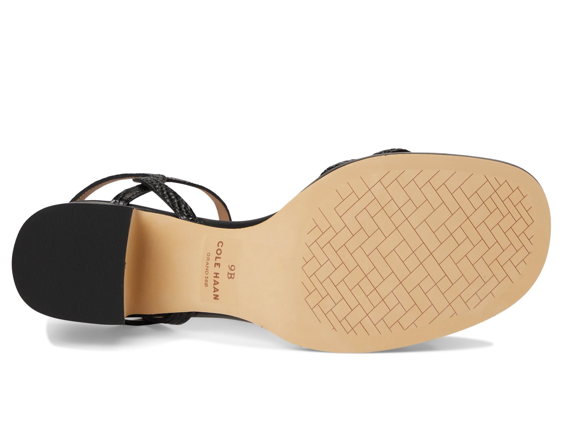 Сандалии Cole Haan Ambrose Braid Sandal, цвет Black Croc Print Leather — фото 3