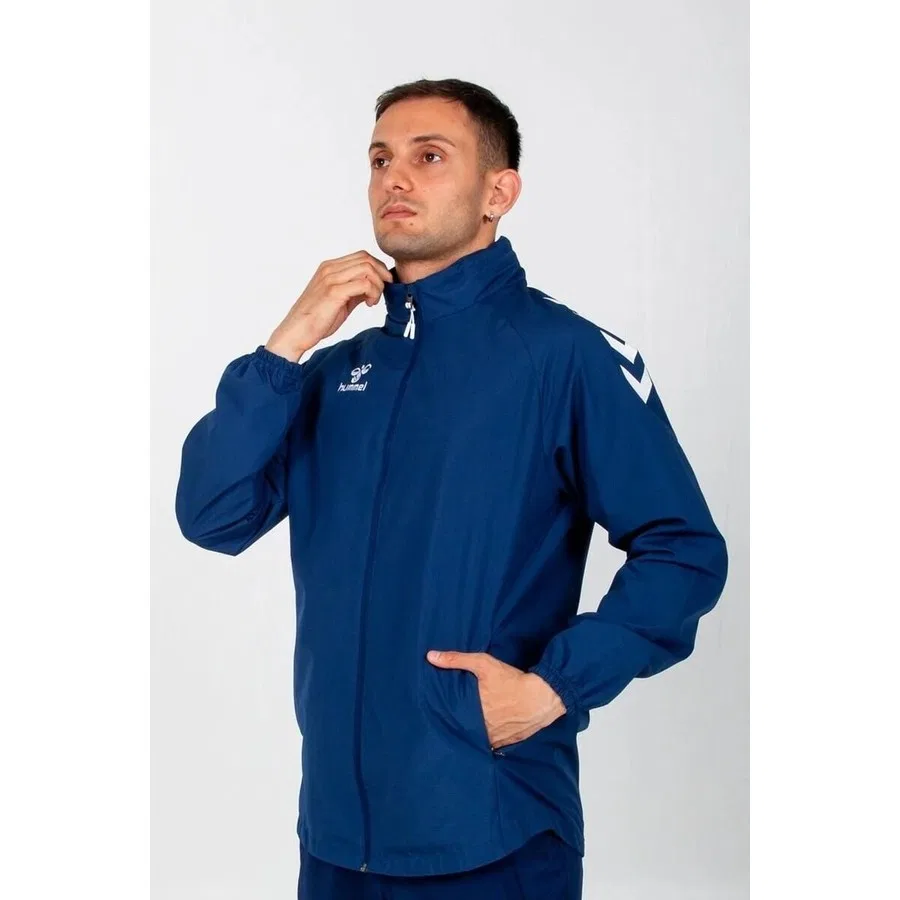 Детский дождевик с капюшоном Line Hummel, 3XL, Темно-синий — фото 3