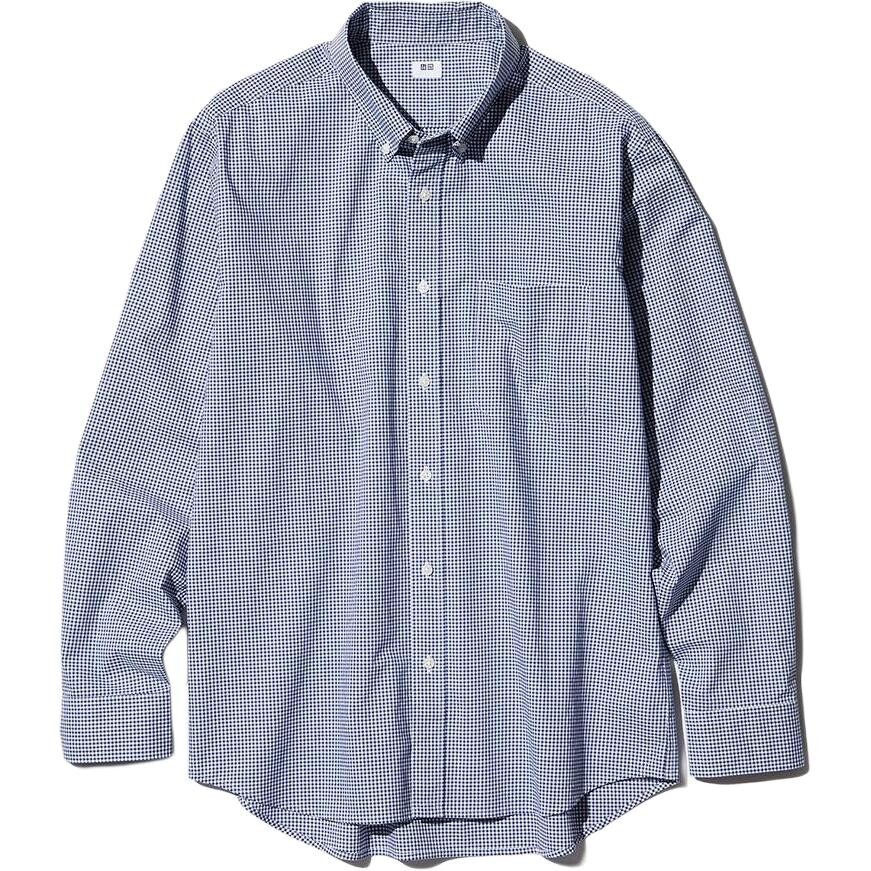 

Рубашка мужская синяя Uniqlo, синий