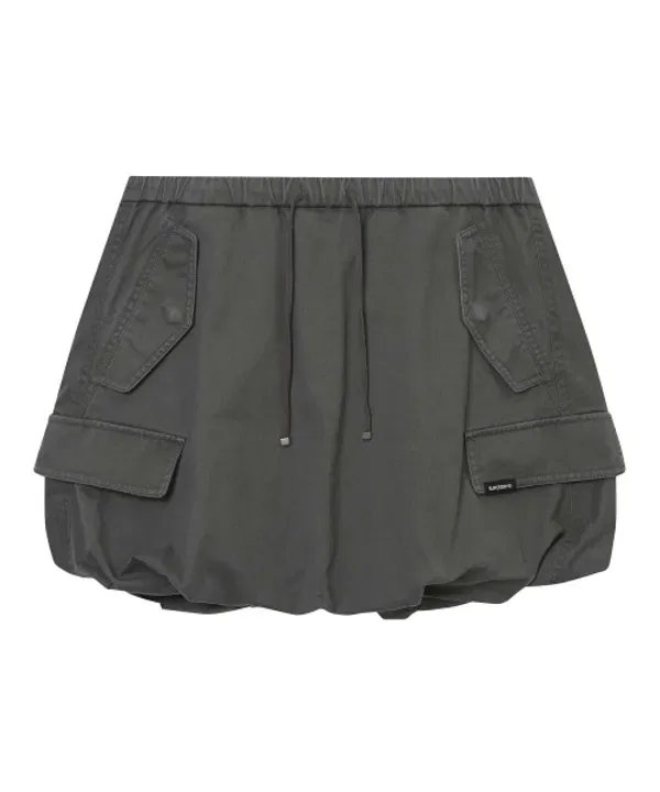 Юбка мини карго баллон, Women's Cargo Balloon Mini Skirt Superdry, угольный — фото 2