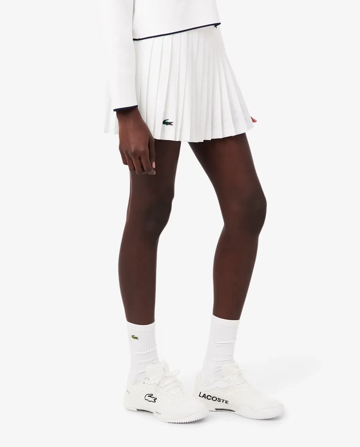 Юбка для тенниса Lacoste Ultra-Dry Heritage, Blanco — фото 3