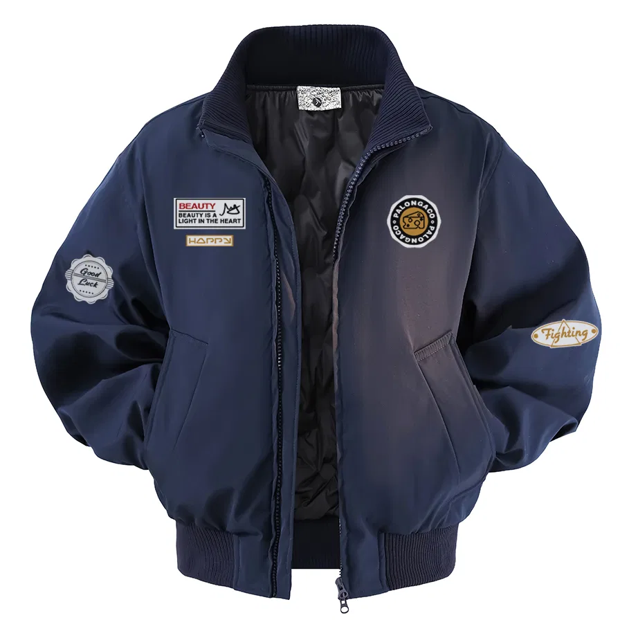 Детский пуховик с воротником-стойкой City Boy, PAL ONGACO, Navy Blue