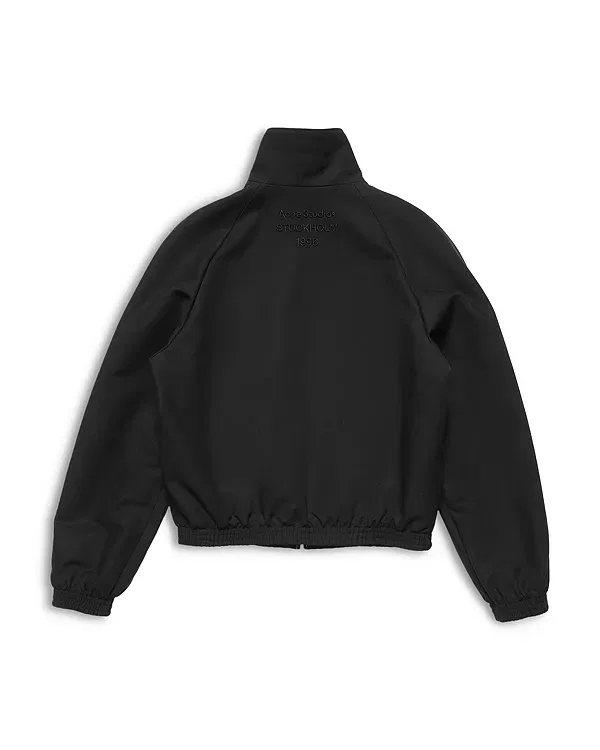 Женская куртка со стоячим воротником Acne Studios, черный — фото 2
