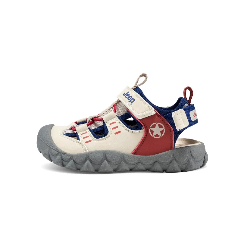 Детские сандалии с закрытым носком Jeep Explorer 2.0 Low top Sandal Kids, Marine Blue/Light Khaki
