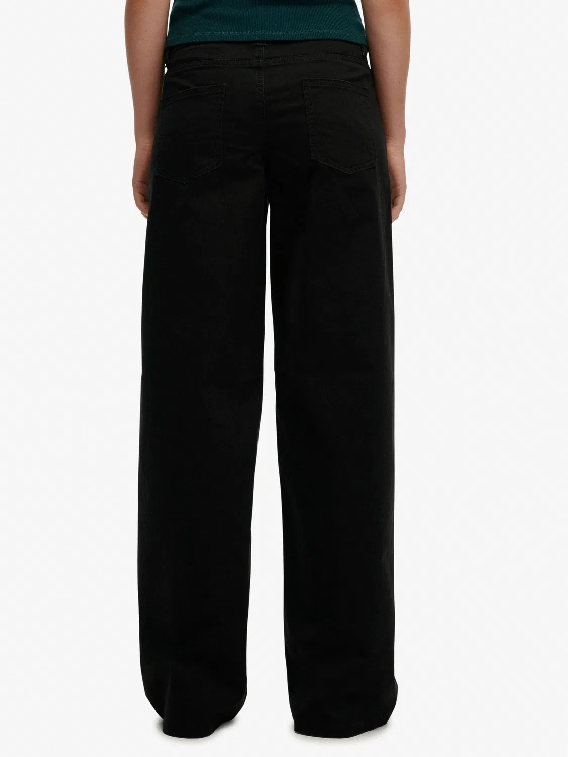 Брюки чинос свободные Mid Rise Baggy Superdry, черный — фото 3