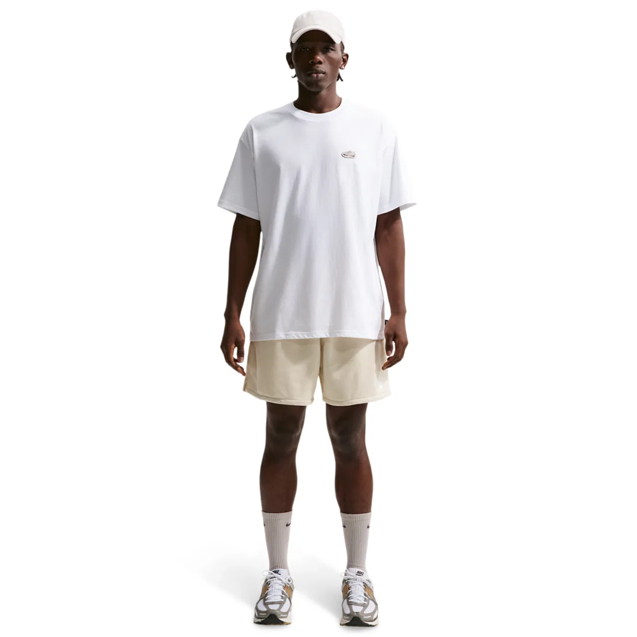 Мужская футболка Vomero Patch Loose Nike, белый — фото 3