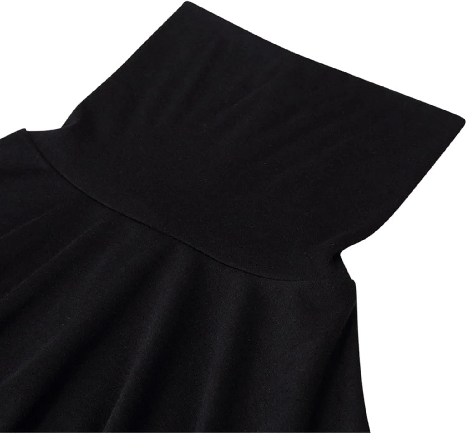 Мужская компрессионная футболка с высоким воротом, Black — фото 4