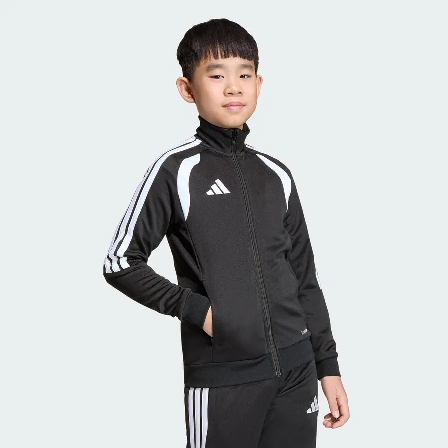 Толстовка на молнии ADIDAS PERFORMANCE Athletic 'Tiro26 League' черного цвета — фото 4