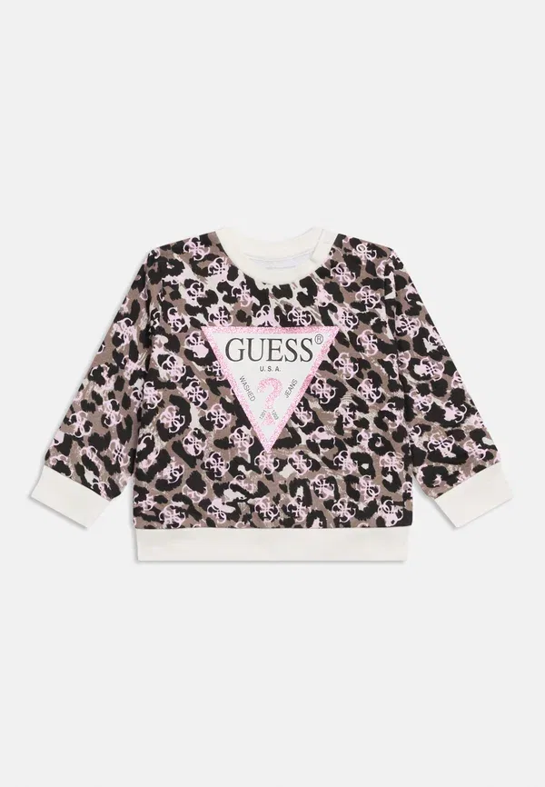 Детская спортивная толстовка для малышей и детей младшего возраста Guess, розовый — фото 3