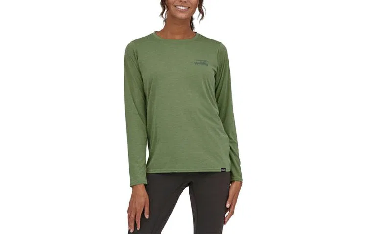 Женская футболка со спущенным плечом Patagonia, Army Green
