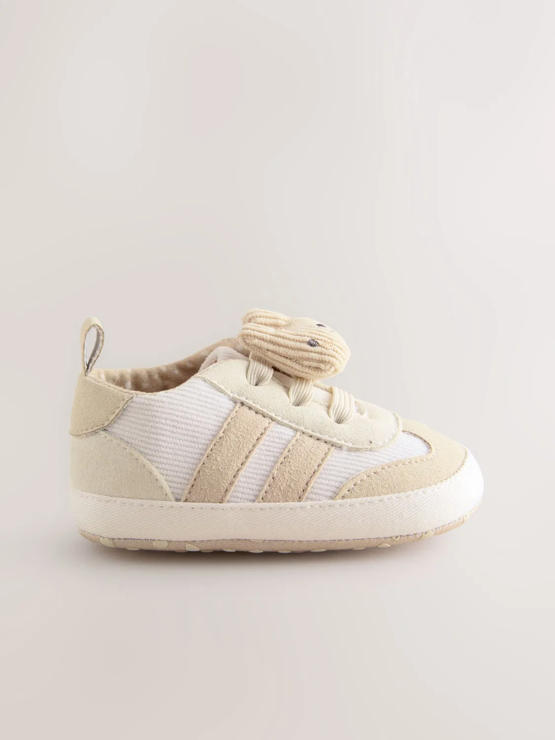 Кроссовки для малышей с кроликом, Neutral Bunny Baby Trainers Next, нейтральный — фото 2