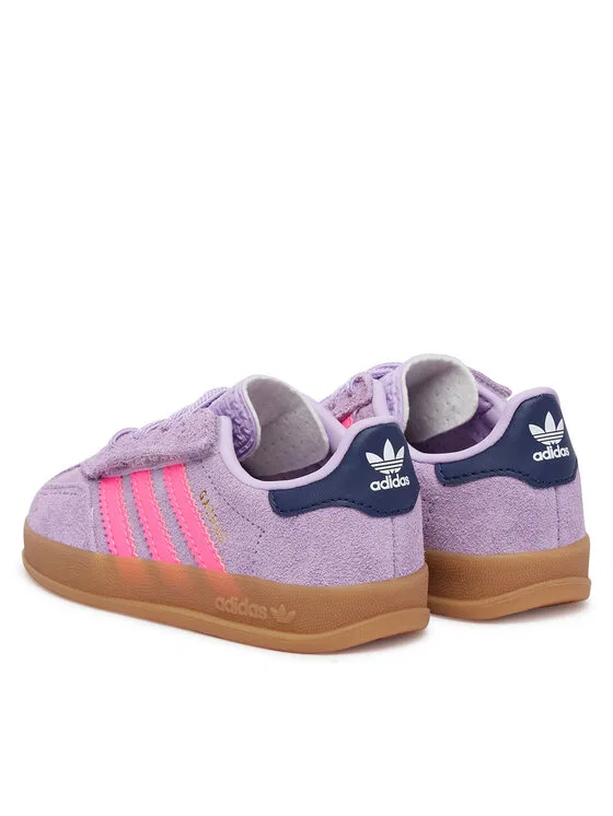 Кроссовки Gazelle Indoor Comfort Closure Elastic Lace Adidas, фиолетовый — фото 3