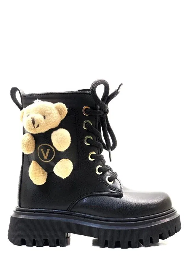 Детские ботинки для девочек с ортопедической стелькой Teddy Bear Tuğba Ortopedi, Black