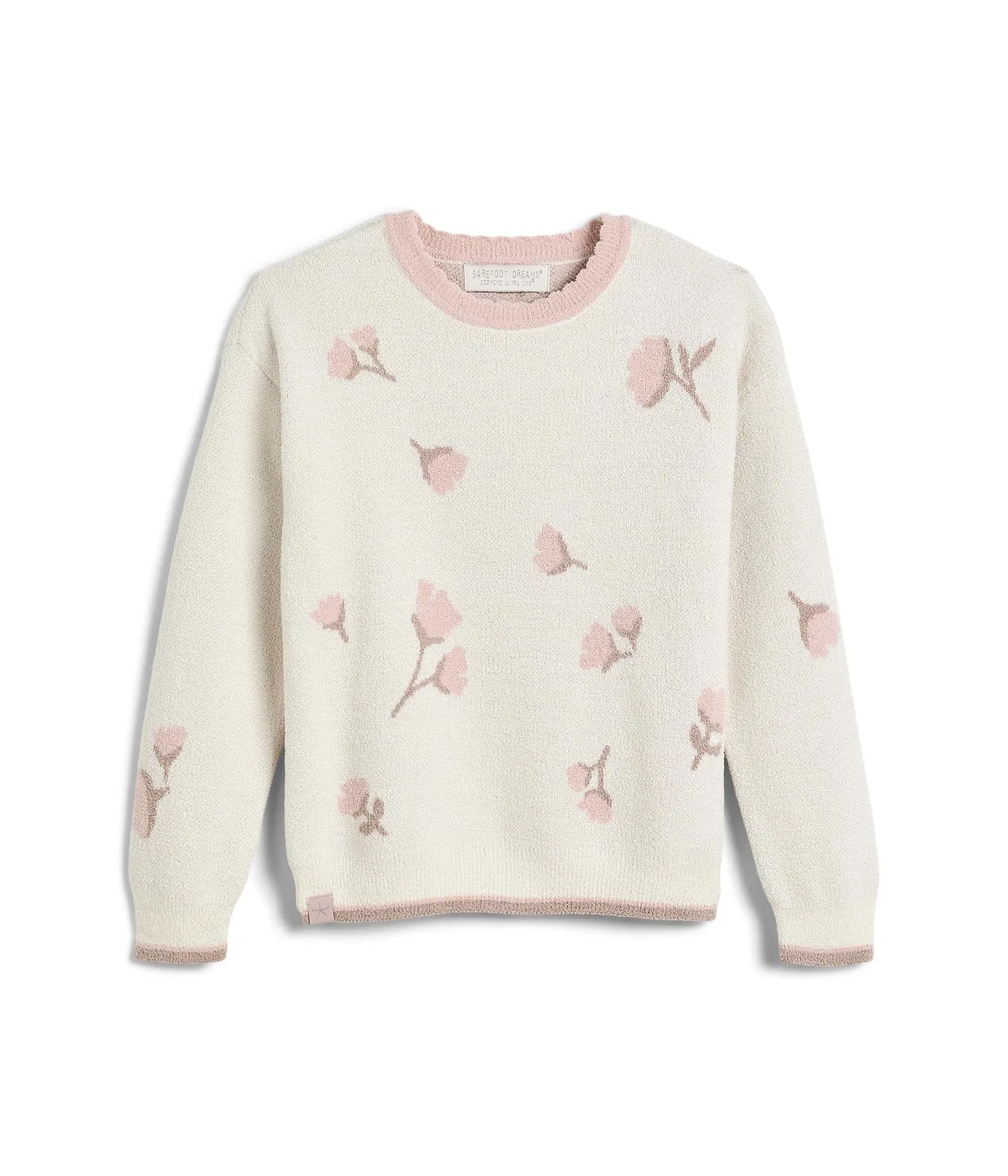 Свитер Cozychic Ultra Lite Wildflower Crew (для малышей) Barefoot Dreams Kids, Cream Multi