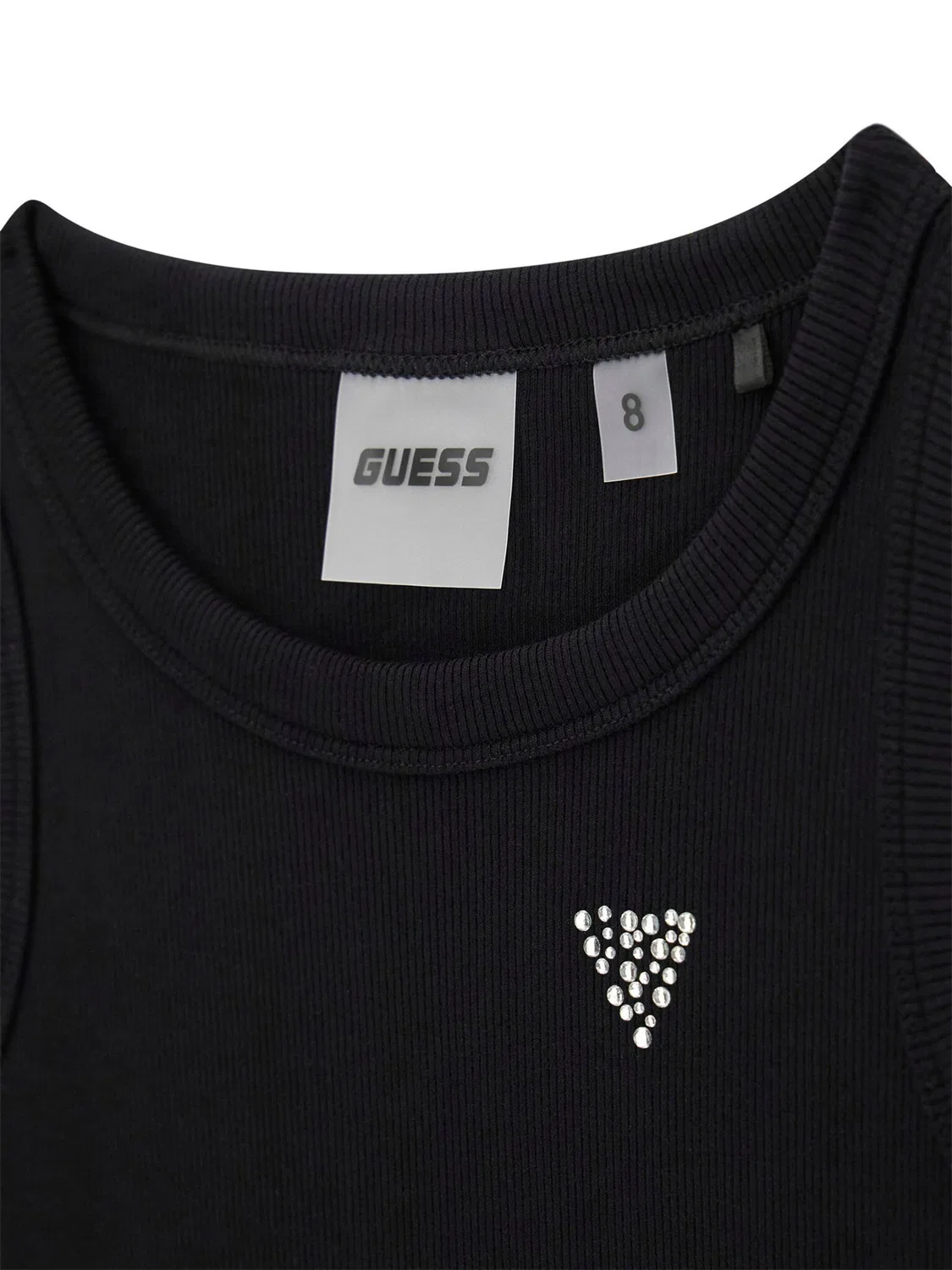 Топ облегающего кроя для девочки Guess, черный — фото 3
