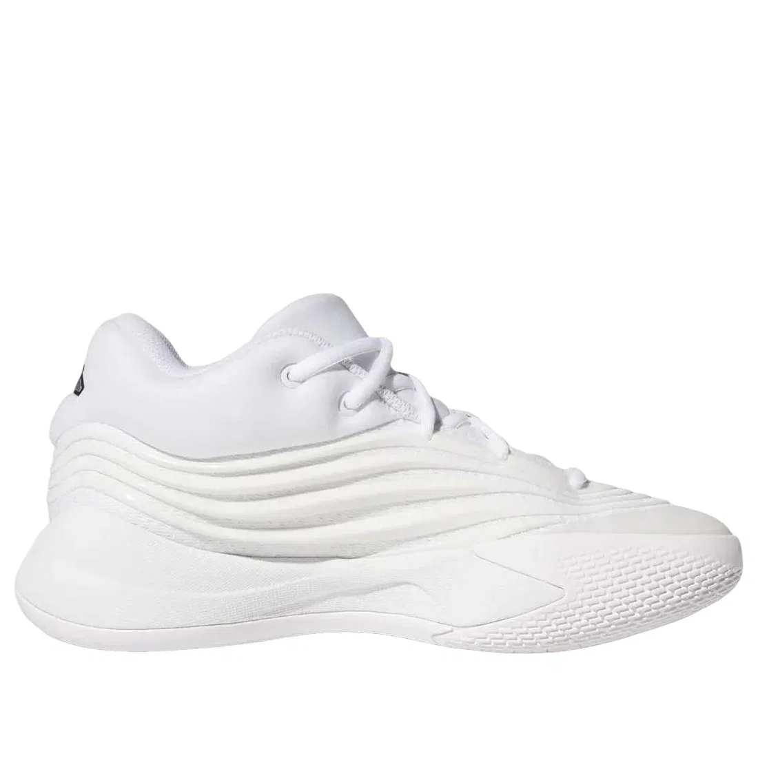 Детские кроссовки для баскетбола с шнуровкой Dame 10 Adidas, белый — фото 2