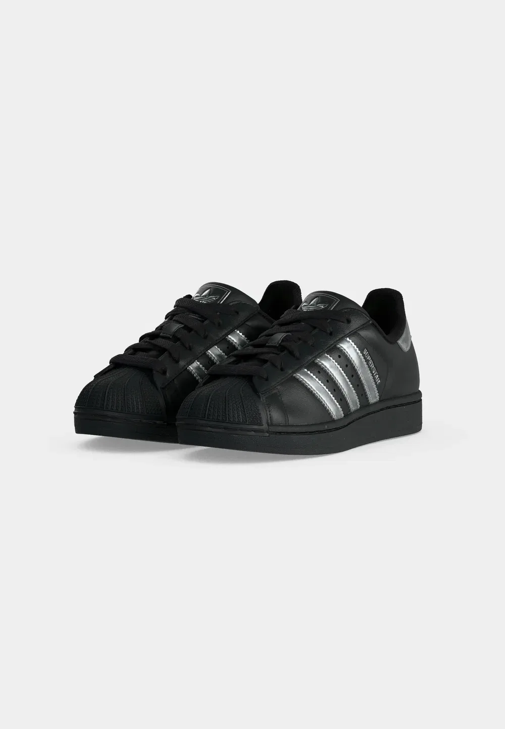 Кроссовки Superstar ii унисекс Adidas Originals, Core Black/Silver-Coloured Metallic/Off White — фото 3