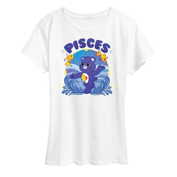 

Футболка женская Care Bears с принтом Рыбы Licensed Character, белый