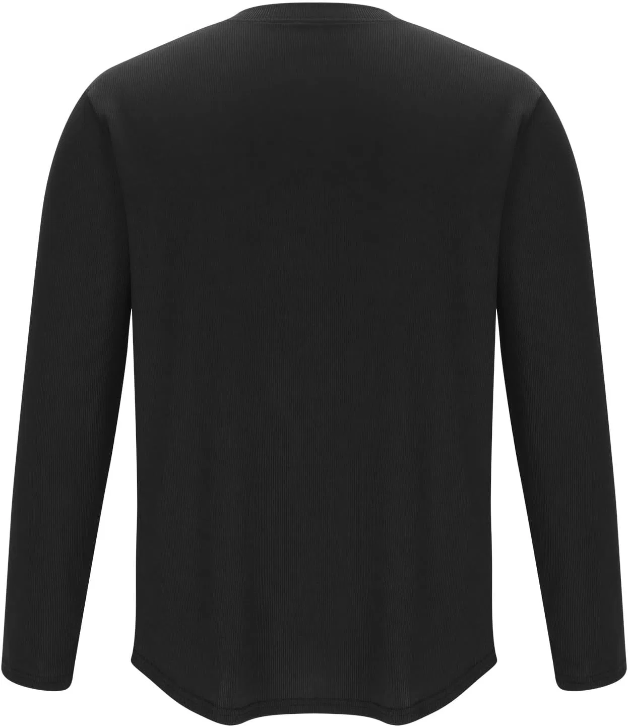 Мужская футболка с длинным рукавом Slim Fit Solid, Black — фото 4