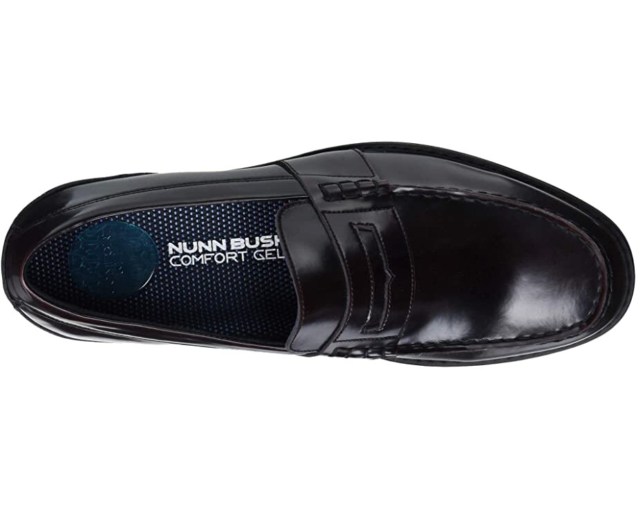 Лоферы Lincoln Penny Loafer Nunn Bush, бордовый полированный — фото 3