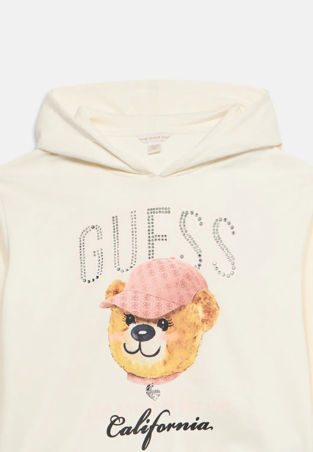 Толстовка с капюшоном для активного отдыха Guess, Cream White — фото 3