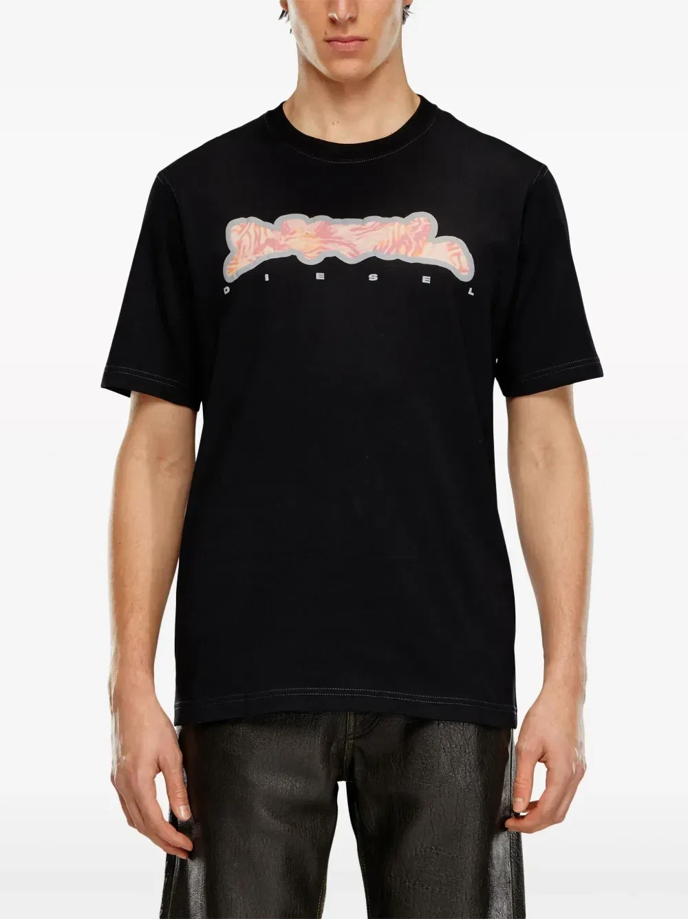 Футболка T-JUST-N16 с графичным принтом Diesel, черный — фото 3