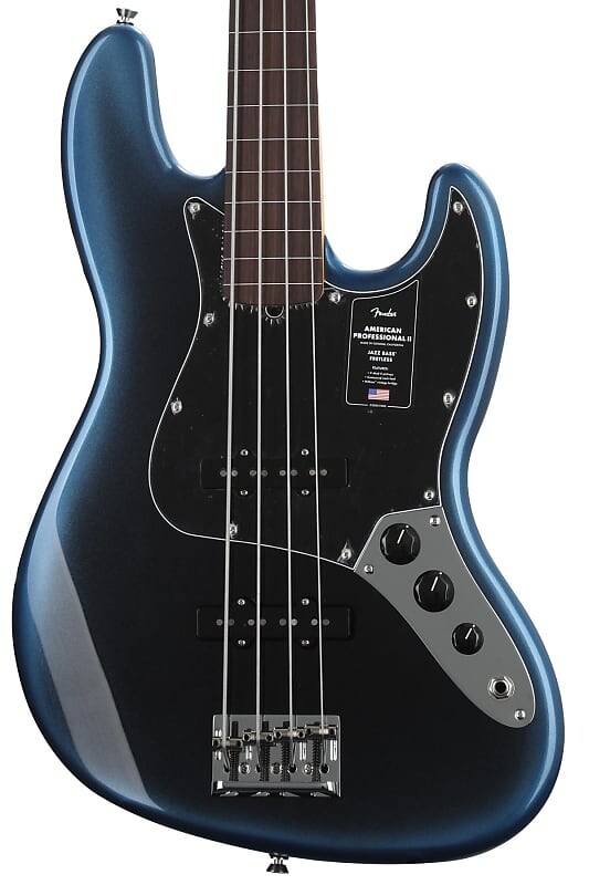 

Fender American Professional II Jazz Bass Fretless - Dark Night с палисандровой накладкой 0194000761