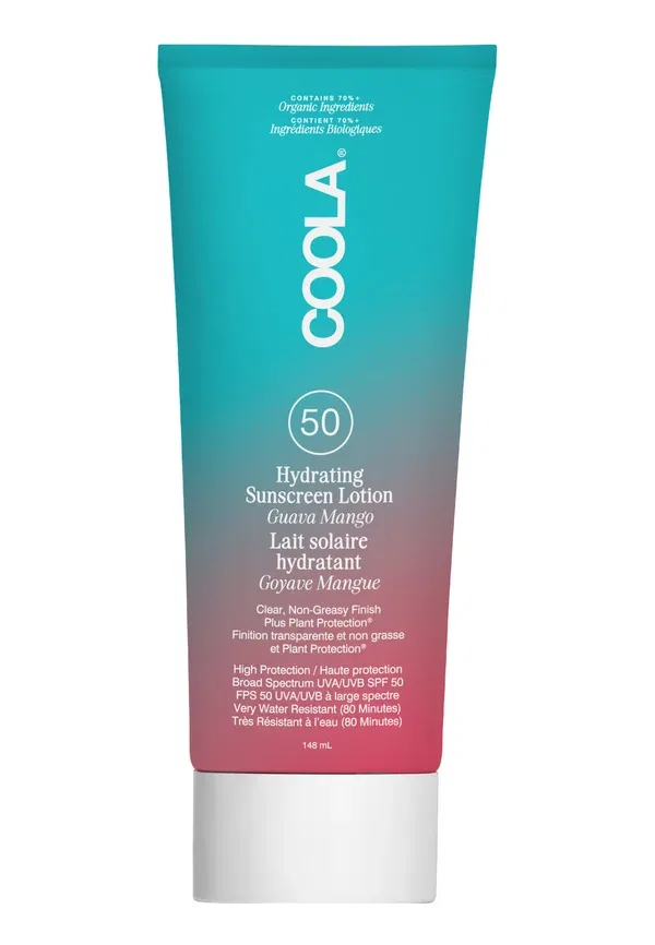 Крем для тела Sonnencreme Classic SPF 50 с гуавой и манго - защита от солнца 148 мл Coola, прозрачный