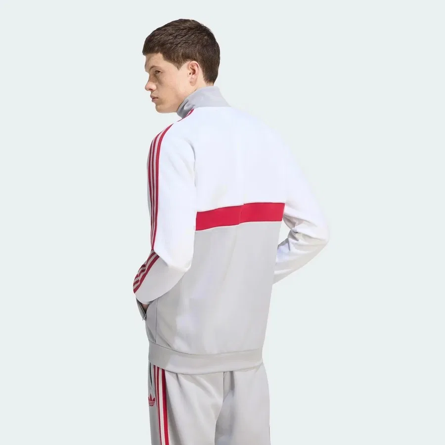 Свитшот мужской с воротником-стойкой Liverpool FC Originals adidas, Серый — фото 2
