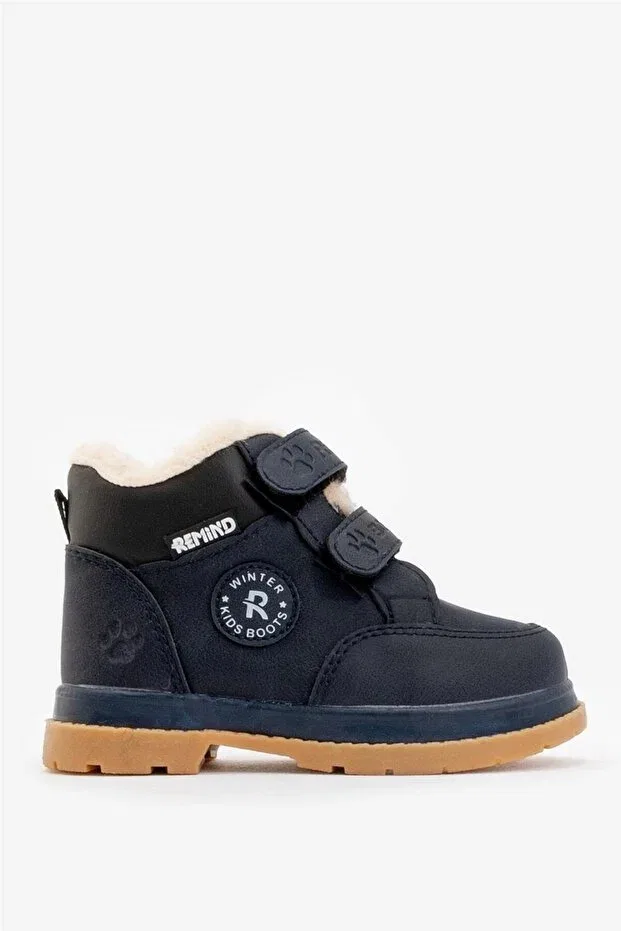 Детские сапоги для девочки на плоской подошве Liger, Navy Blue