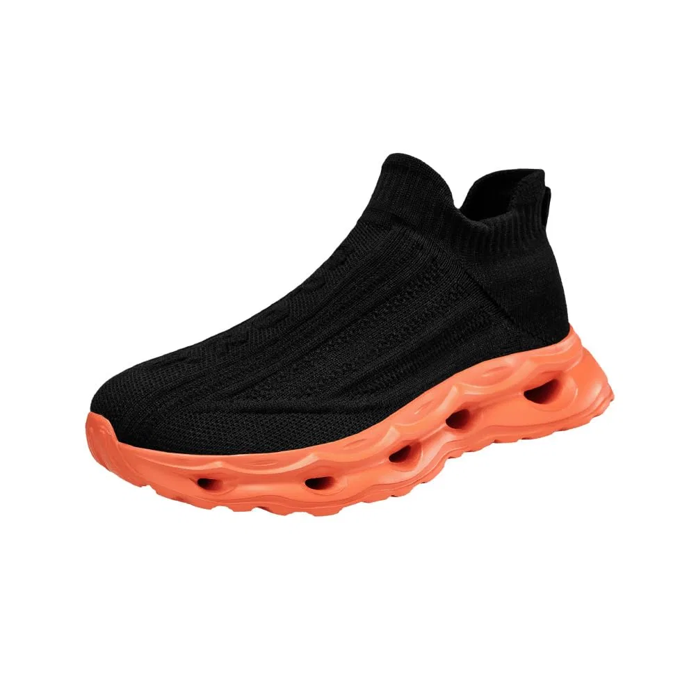 Детские кроссовки с принтом Zum Hineinschlüpfen Sneakers Trcloltc, Black And Orange