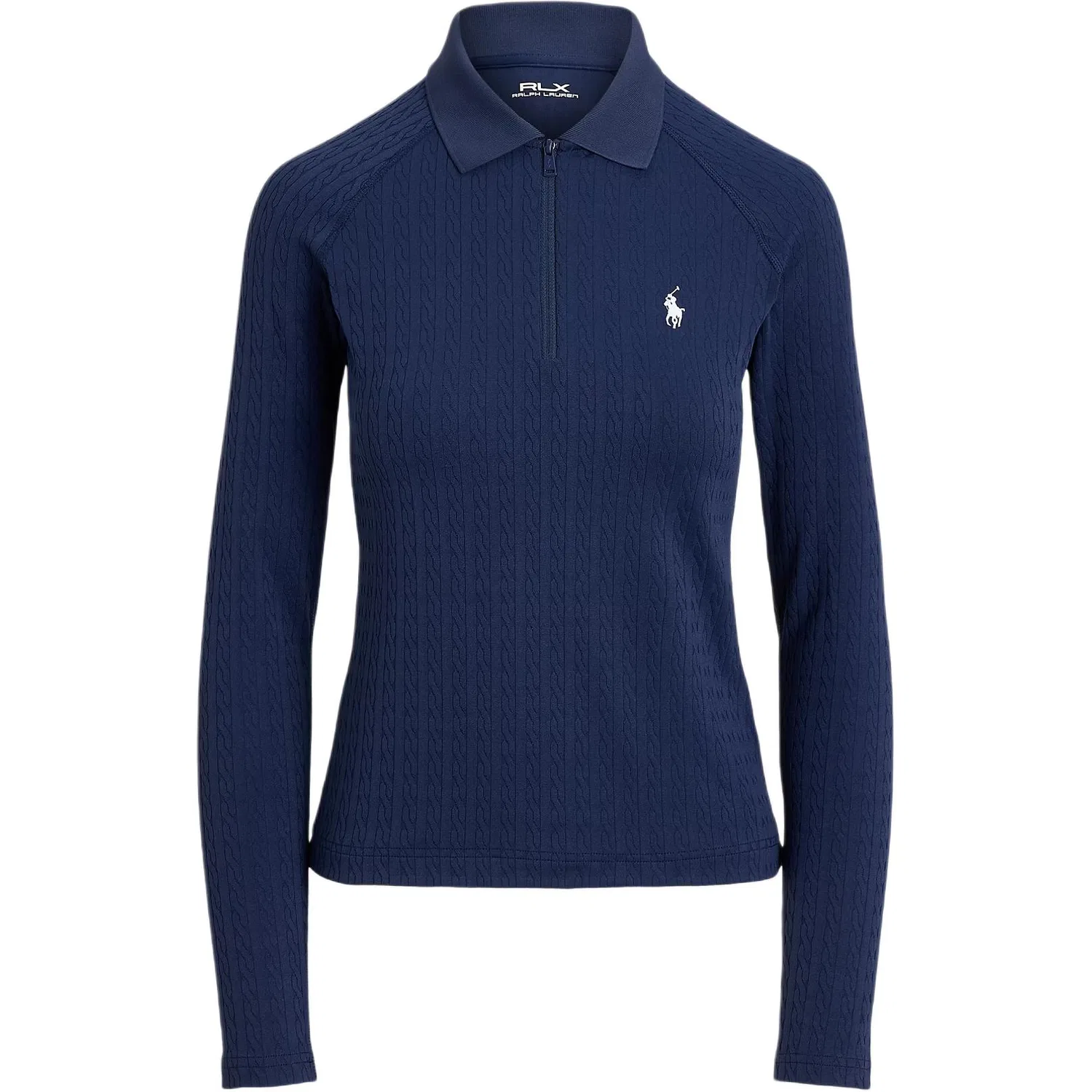 Женское поло с воротником и темно-синим цветом Polo Ralph Lauren, Elegant Dark Blue