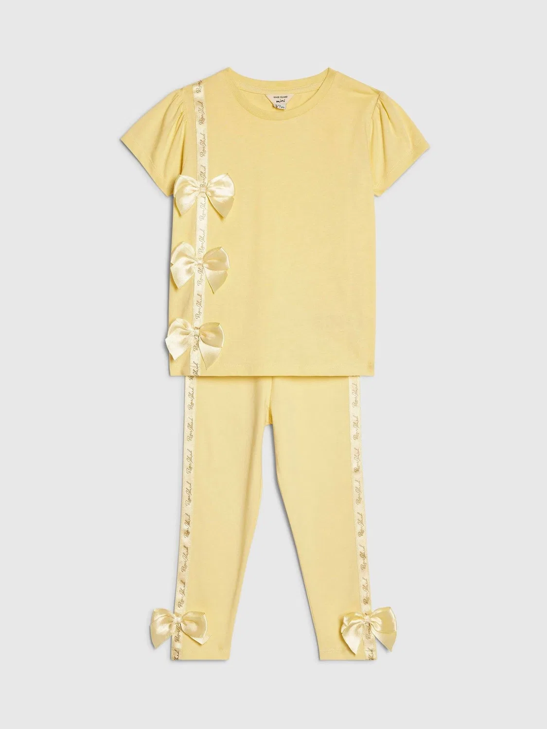 Комплект футболка и леггинсы с бантом, Yellow River Island — фото 3