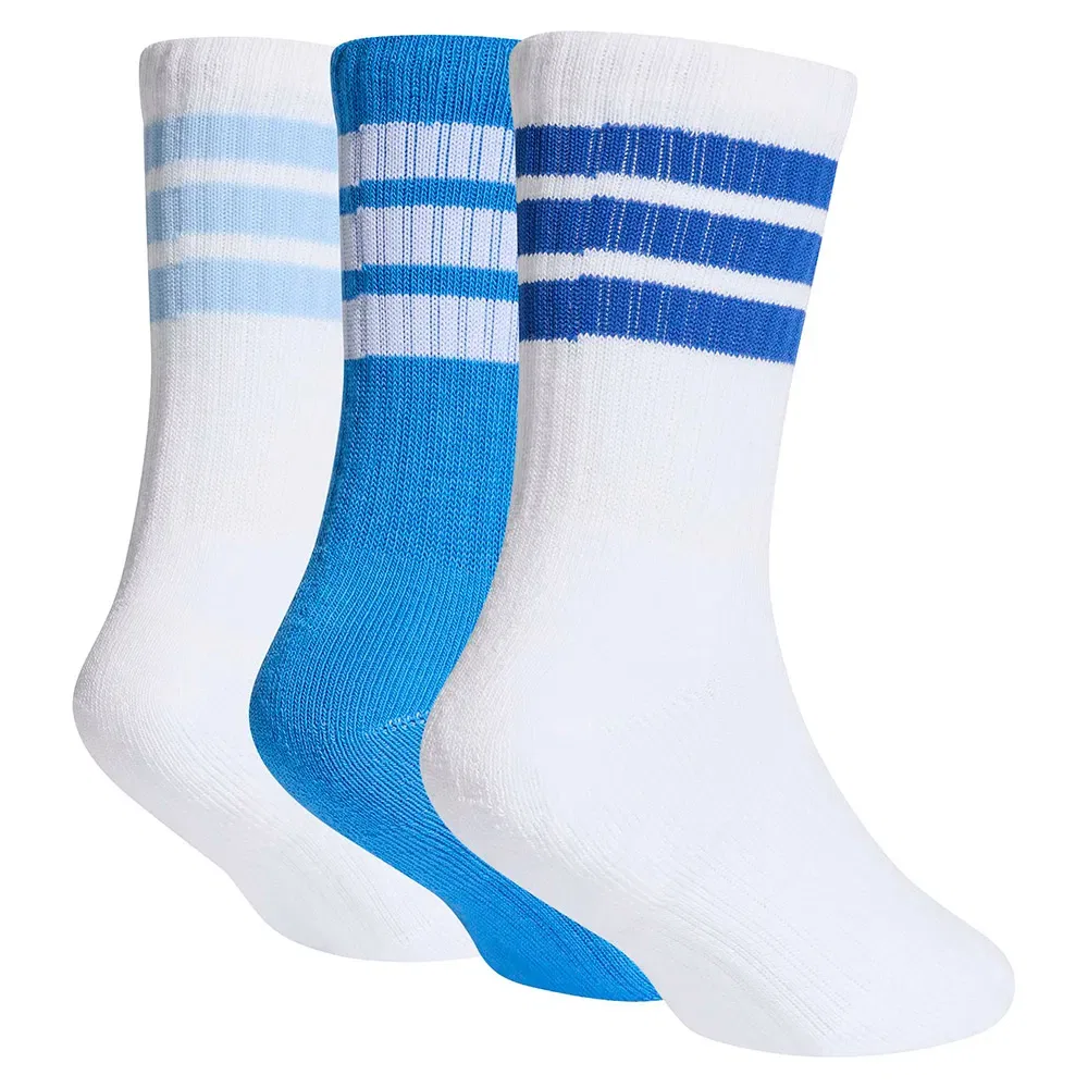Носки спортивные Adidas 3 Stripes Cushioned Sportswear 3 пары, белый — фото 2