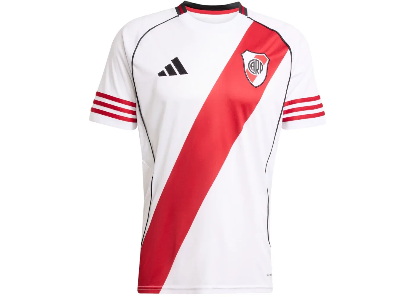 Мужская футбольная футболка с принтом River Plate Jersey Adidas, White Team Power Red 2