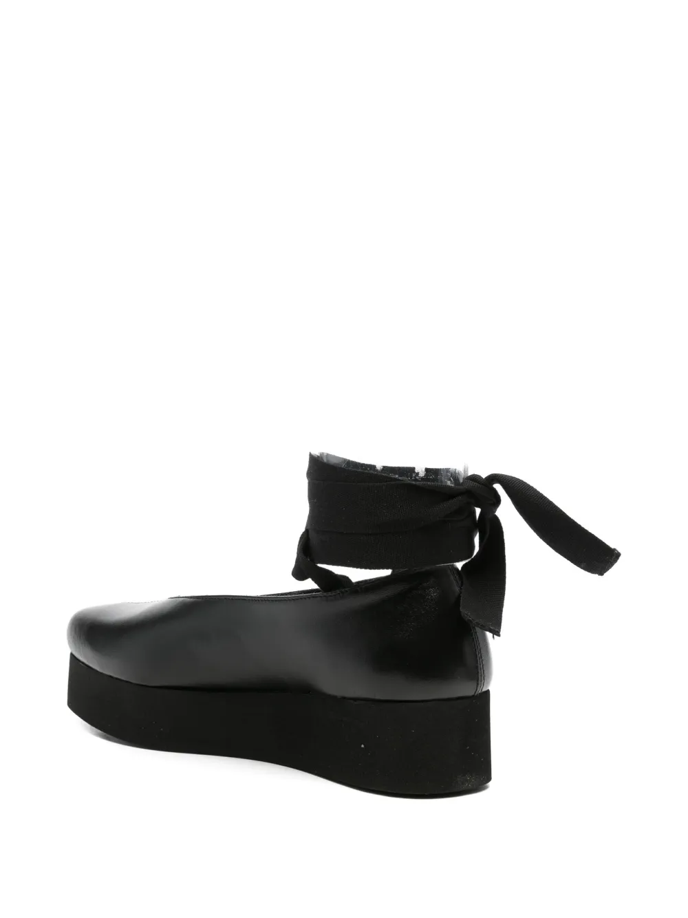 Балетки на платформе с лентой Comme Des Garcons, черный — фото 3