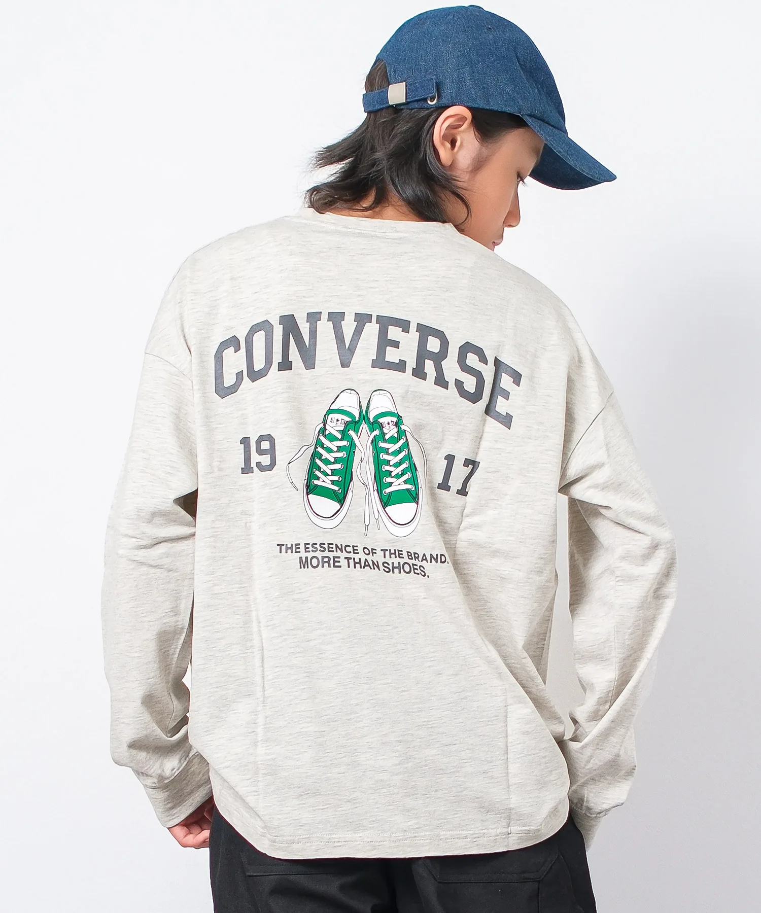 Детская футболка с логотипом кроссовок Converse RAT EFFECT бежевый