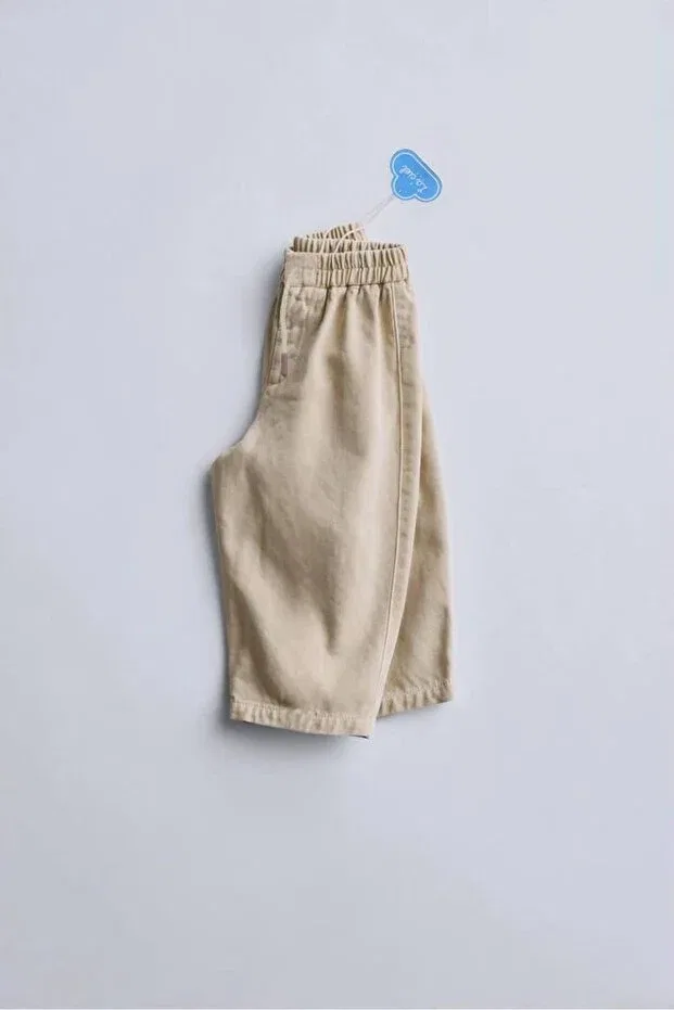 Детские джинсовые брюки для девочек balloon denim trousers Generic Brands, Cream