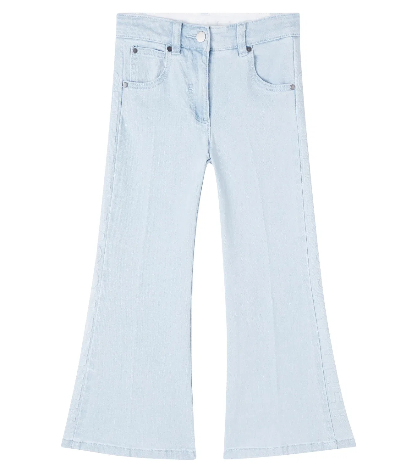 Джинсы клеш с логотипом Stella Mccartney Kids, синий