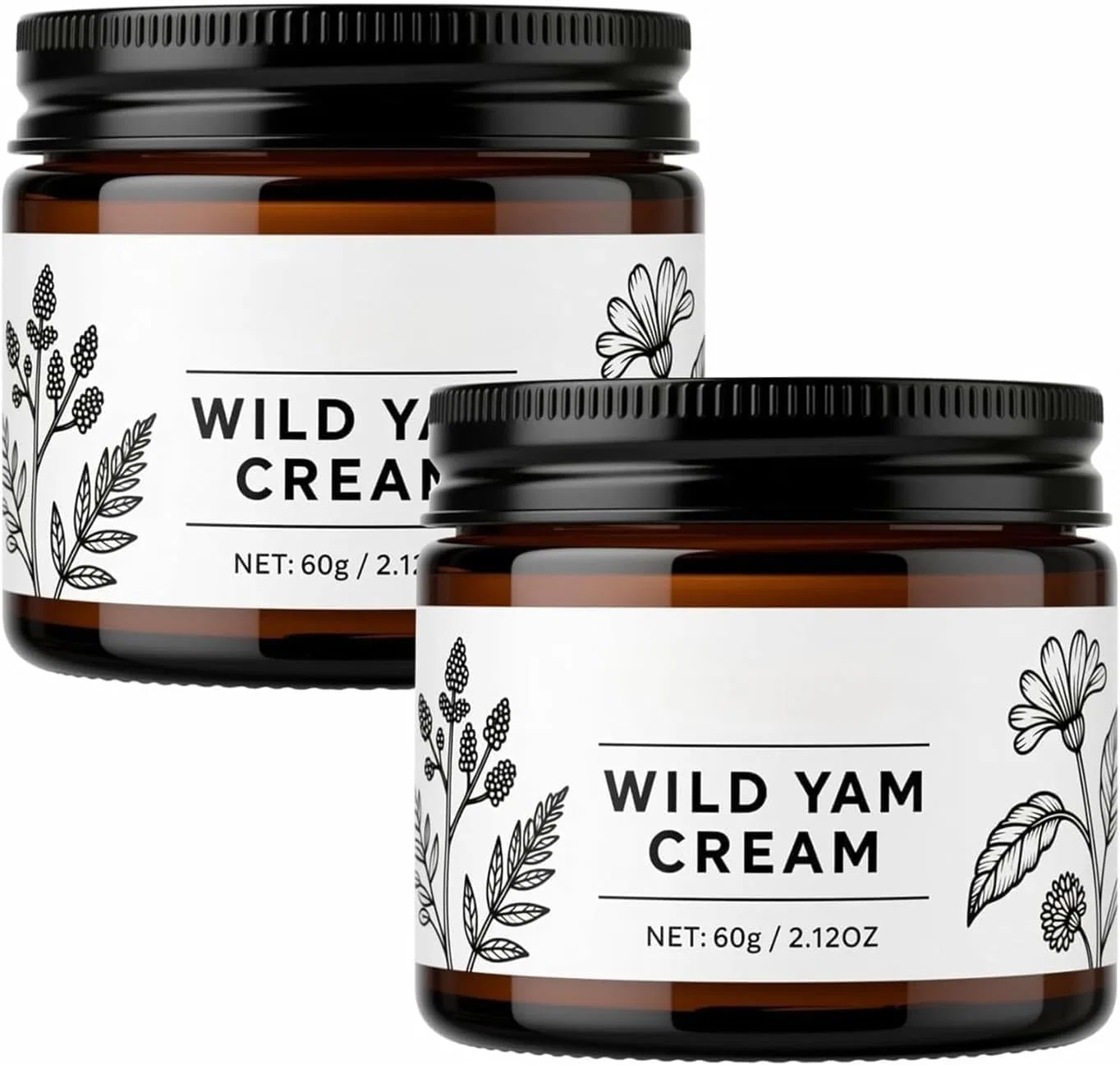 Крем для лица и тела Wild Yam, 60 г, 2 шт Generisch