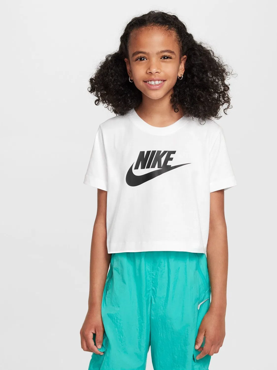 Футболка укороченная Nike, белый