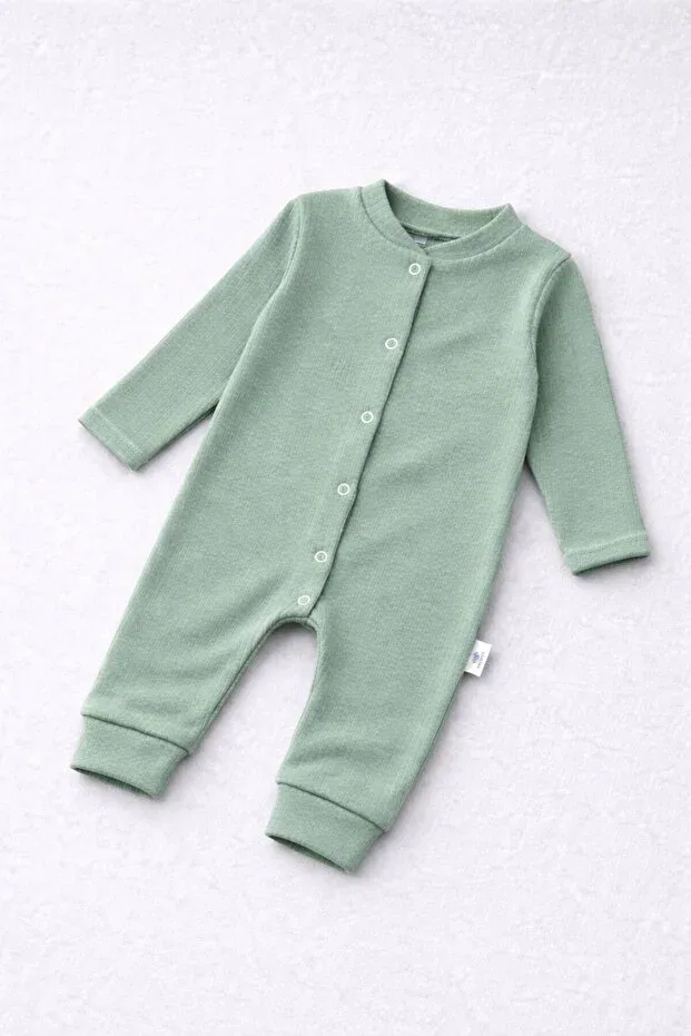 Детский комбинезон для девочек с длинным рукавом Basics Nevrankids, Green — фото 4
