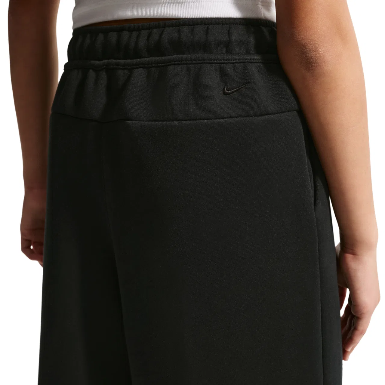 Женские широкие брюки из футера Nike Tech Fleece Wide Leg Pants, Nike, Black/Black — фото 2