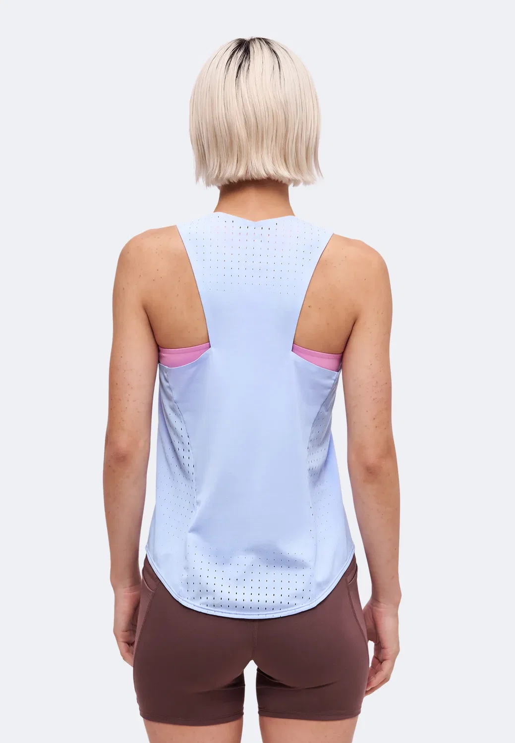 Майка - верхняя Nike Performance, Aluminum/Atomic Pink — фото 3