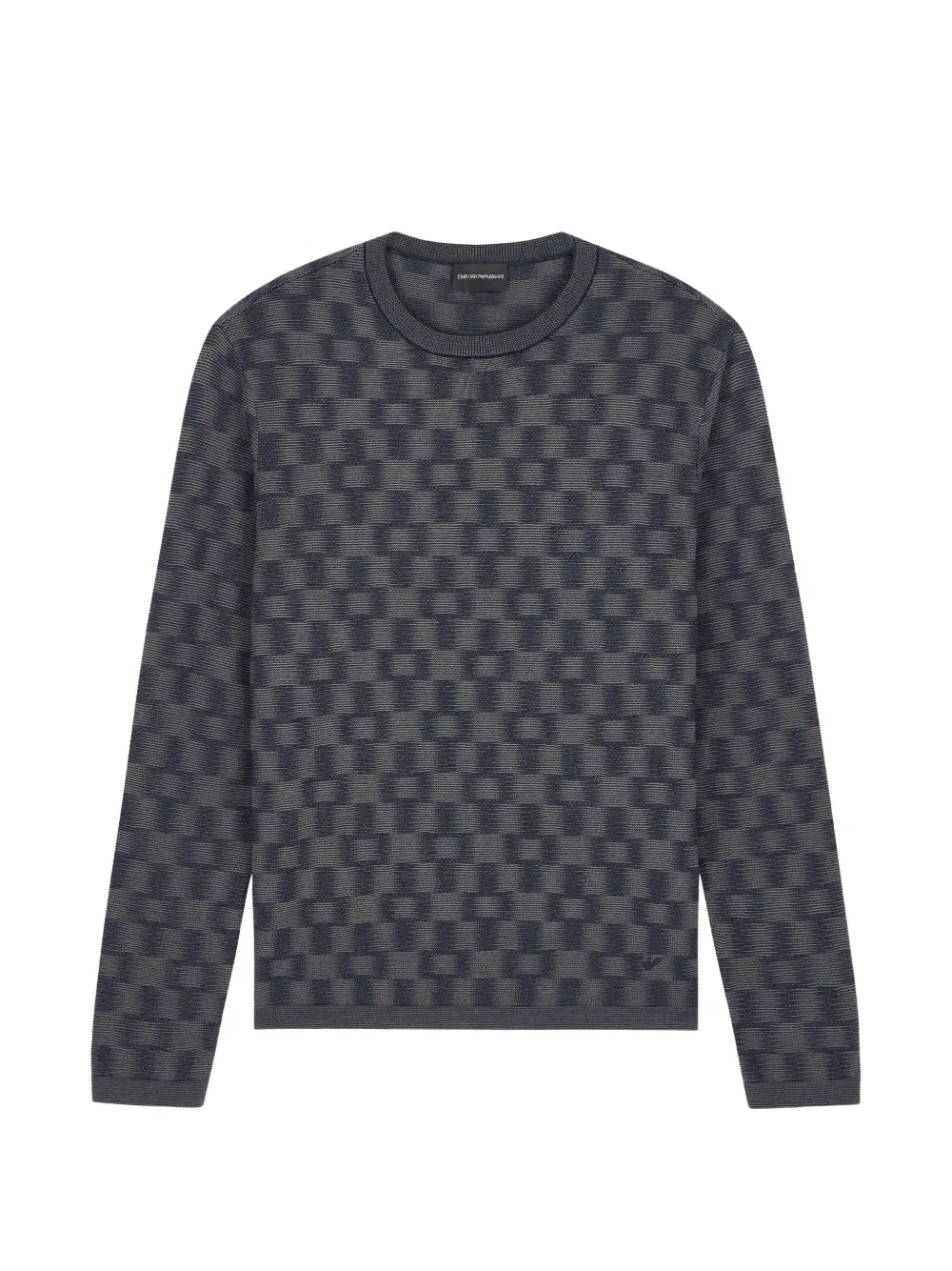 Свитер вязаный Emporio Armani, синий