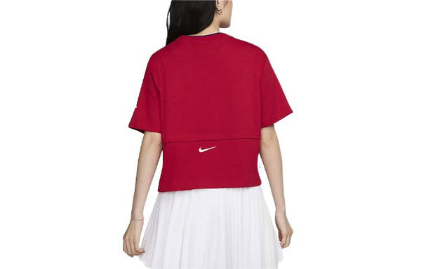 Футболка спортивная одежда логотип футболка азиатские размеры Nike, красный — фото 2