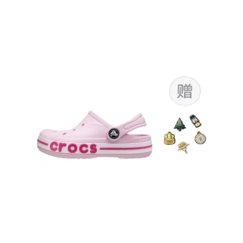 Детские сандалии с принтом Bayaband Crocs, Pink (with Shoe Charms)
