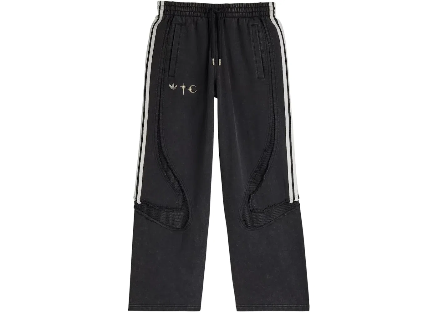 Мужские спортивные штаны с принтом Thug Club Teamgeist Adidas, Black